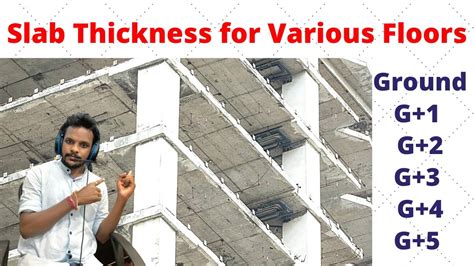 testing concrete thickness|slab thickness for 2nd floor.